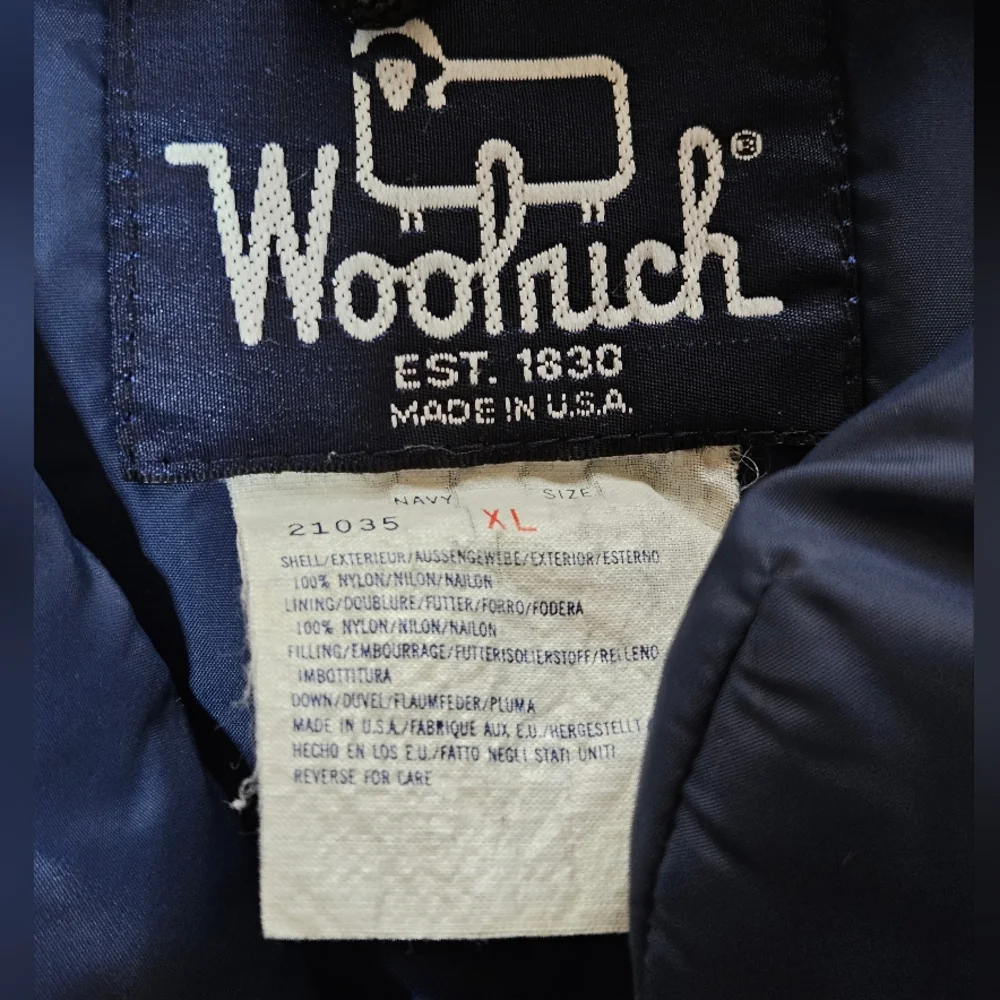 Vintage 70S Woolrich 100% Nylon Shell/Lining DOWN Insulated Vest Jacket XL SNAP‎ - Picture 3 of 8